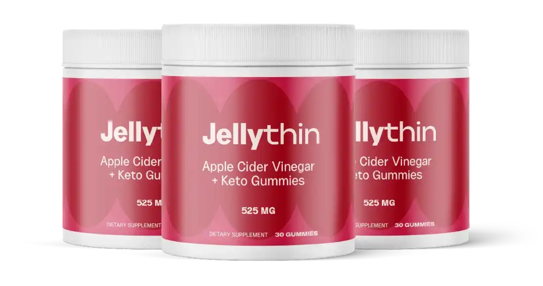 Jellythin Apple Cider Vinegar Keto Gummies 525mg Berry Flavor